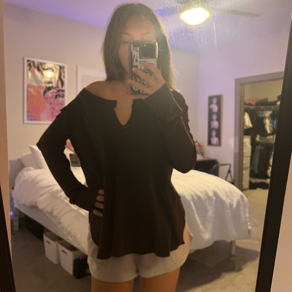 NWT Free People Monterey Thermal Long sleeve